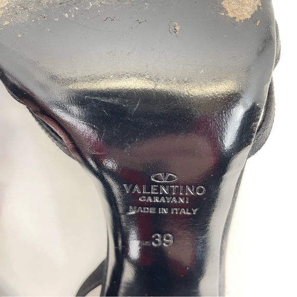 Valentino Garavani Beaded Satin Heels 39/9 - Picture 14 of 15